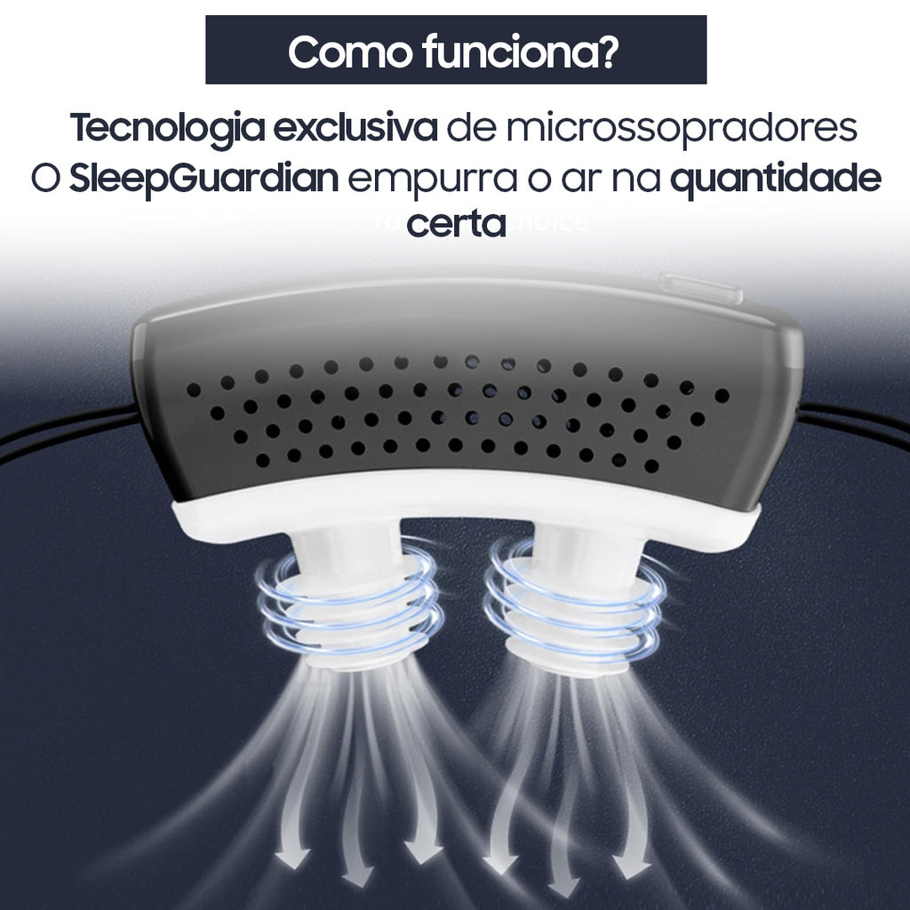 Dispositivo Eletrônico Mini-CPAP Anti-Roncos SonoFlux PRO®